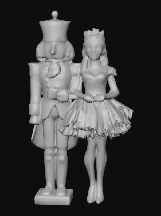 3D model for #Christmas2025#, Highly realistic characters based on The Nutcracker Ballet. Highly detailed. Highly detailed face, hands. Ultra high quality realistic textures. Solid infill.