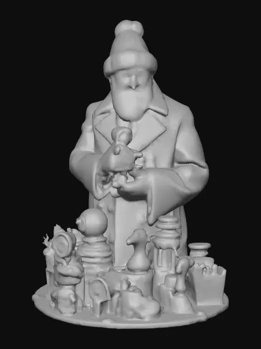 3D model for #Christmas2025#, The first toymaker to the king. Realistic. High quality realistic textures. Solid infill.