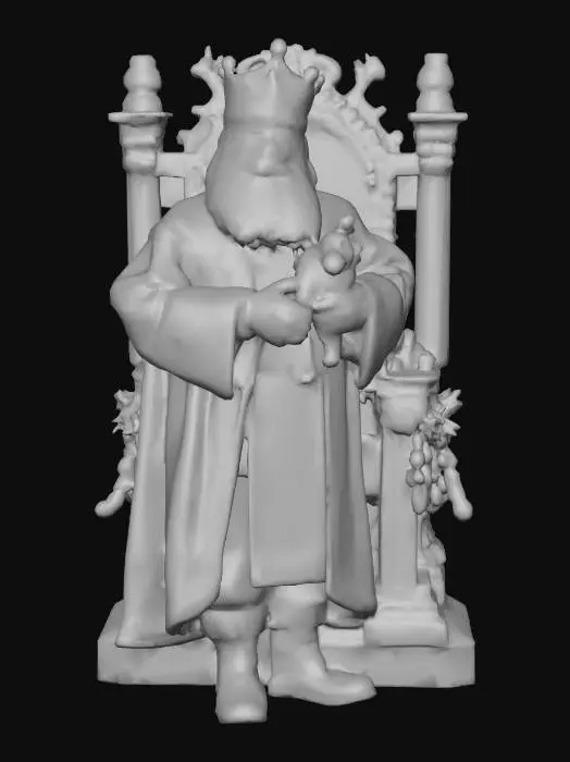 3D model for #Christmas2025#, The first toymaker to the king. Realistic. High quality realistic textures. Solid infill.