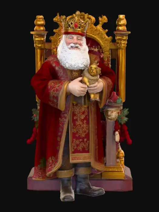 3D model for #Christmas2025#, The first toymaker to the king. Realistic. High quality realistic textures. Solid infill.