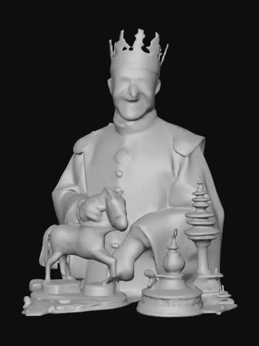 3D model for #Christmas2025#, The first toymaker to the king. Realistic. High quality realistic textures. Solid infill.
