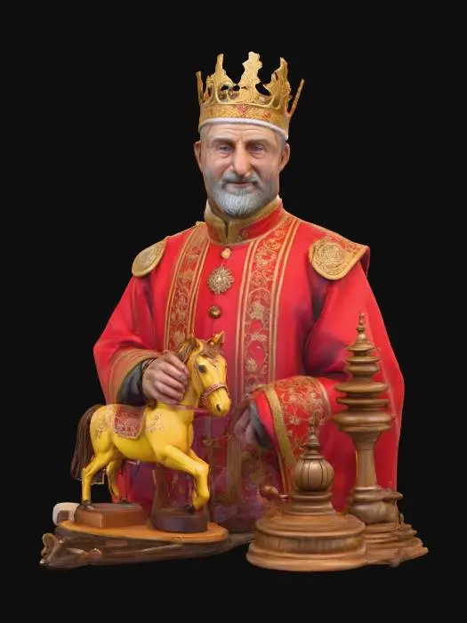 3D model for #Christmas2025#, The first toymaker to the king. Realistic. High quality realistic textures. Solid infill.