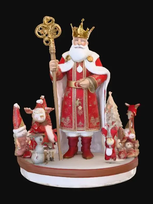 3D model for #Christmas2025#, The first toymaker to the king. Realistic. High quality realistic textures. Solid infill.
