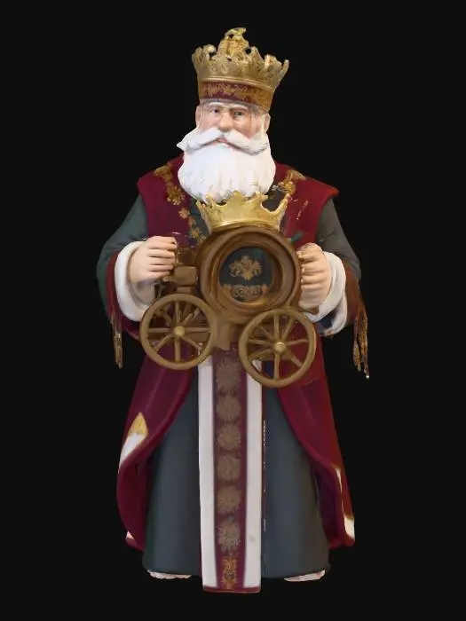 3D model for #Christmas2025#, The first toymaker to the king. Realistic. High quality realistic textures. Solid infill.