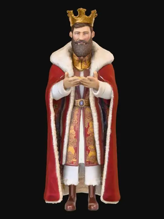 3D model for #Christmas2025#, The first toymaker to the king. Realistic. High quality realistic textures. Solid infill.