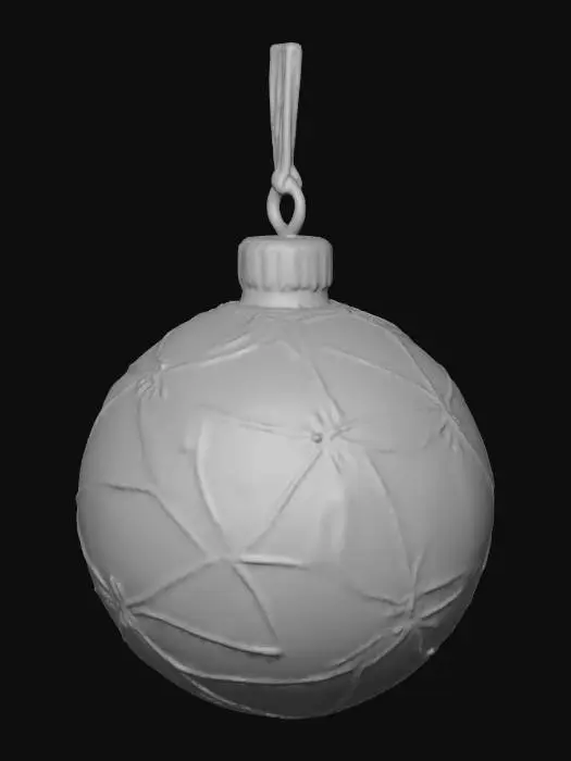 3D model for #Christmas2025#, Beautiful, delicate glass vintage Christmas ornament. Highly detailed. Realistic. High quality realistic textures. Solid infill.