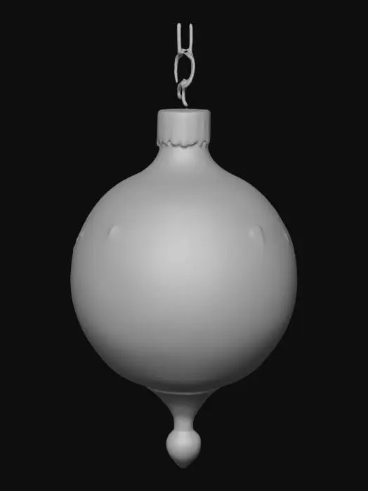 3D model for #Christmas2025#, Beautiful, delicate glass vintage Christmas ornament. Highly detailed. Realistic. High quality realistic textures. Solid infill.