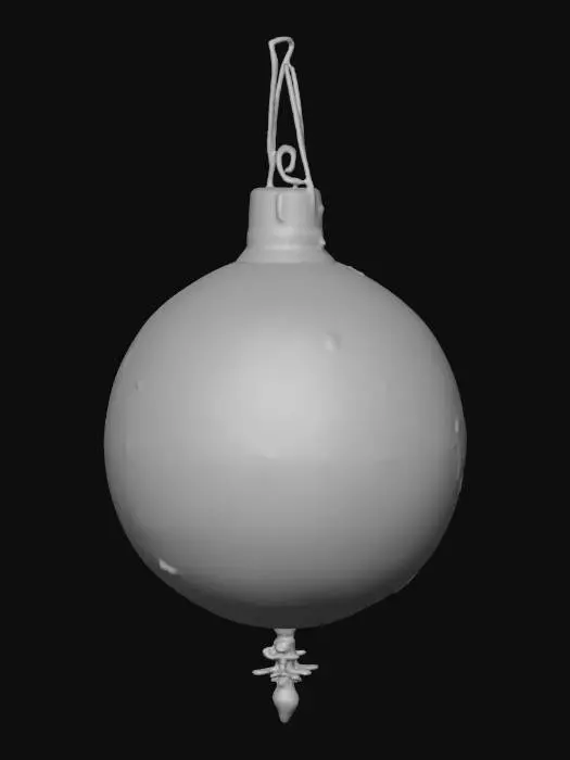 3D model for #Christmas2025#, Beautiful, delicate glass vintage Christmas ornament. Highly detailed. Realistic. High quality realistic textures. Solid infill.