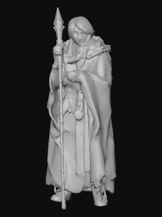 3D model for #Christmas2025#, A realistic human fantasy adaptation of Jack Frost. Ultra highly detailed on all parts. Ultra high quality detailed textures. Solid infill.