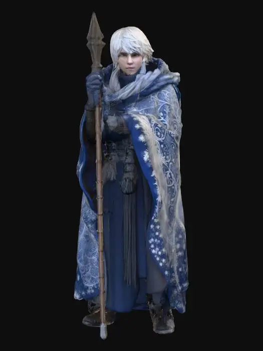 3D model for #Christmas2025#, A realistic human fantasy adaptation of Jack Frost. Ultra highly detailed on all parts. Ultra high quality detailed textures. Solid infill.