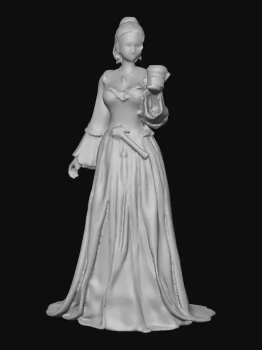 3D model for Highly realistic medieval bar maiden OR barkeep. Highly detailed on all. Period appropriate clothing. Ultra high quality realistic textures on all. Solid infill.