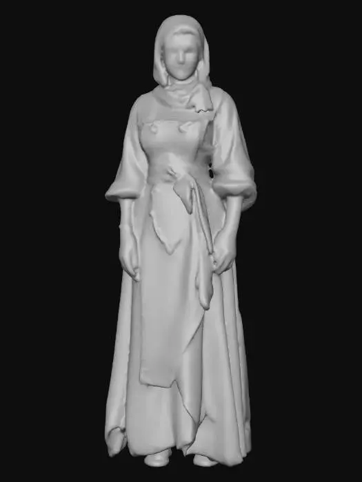 3D model for Highly realistic medieval bar maiden OR barkeep. Highly detailed on all. Period appropriate clothing. Ultra high quality realistic textures on all. Solid infill.