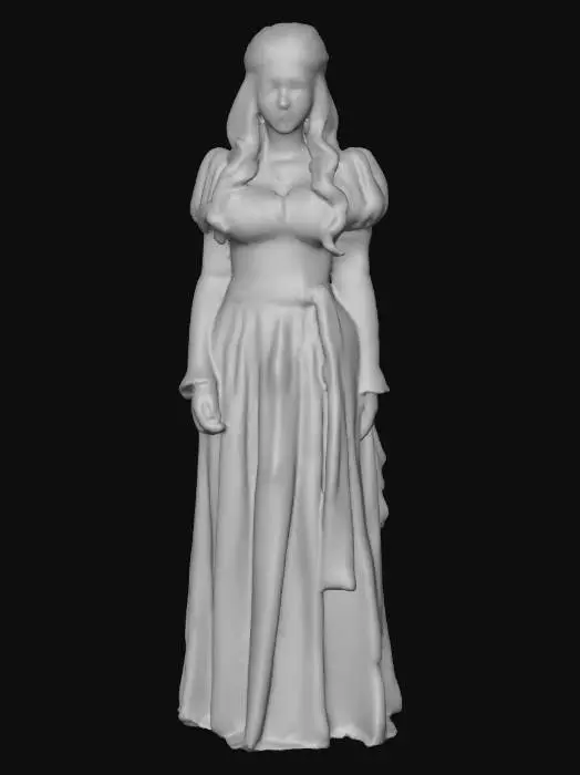 3D model for Highly realistic original fantasy maiden  of Sherwood Forest. Highly detailed on all. Period appropriate clothing. Ultra high quality realistic textures on all. Solid infill.