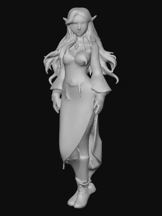 3D model for Highly realistic original fantasy maiden  of Sherwood Forest. Highly detailed on all. Period appropriate clothing. Ultra high quality realistic textures on all. Solid infill.