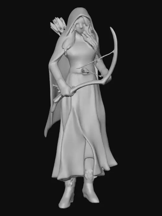 3D model for Highly realistic original fantasy maiden  of Sherwood Forest. Highly detailed on all. Period appropriate clothing. Ultra high quality realistic textures on all. Solid infill.