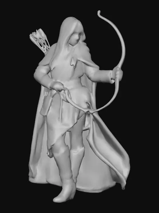 3D model for Highly realistic original fantasy maiden  of Sherwood Forest. Highly detailed on all. Period appropriate clothing. Ultra high quality realistic textures on all. Solid infill.