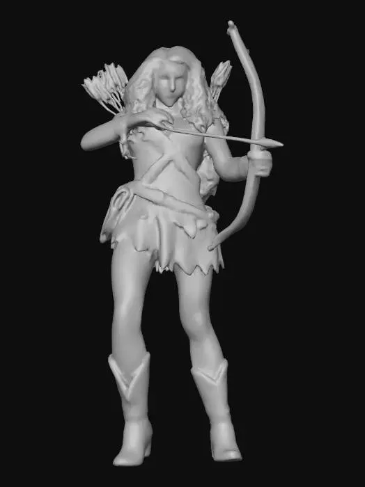 3D model for Highly realistic original fantasy maiden  of Sherwood Forest. Highly detailed on all. Period appropriate clothing. Ultra high quality realistic textures on all. Solid infill.
