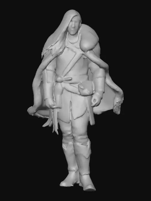 3D model for Highly realistic original fantasy character of Sherwood Forest. Highly detailed on all. Period appropriate clothing. Ultra high quality realistic textures on all. Solid infill.