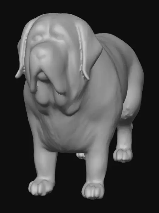 3D model for Highly realistic ultra detail dog of a working class breed. Ultra high quality realistic textures. Solid infill.