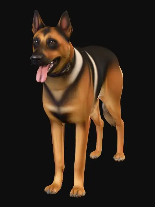 3D model for Highly realistic ultra detail dog of a working class breed. Ultra high quality realistic textures. Solid infill.