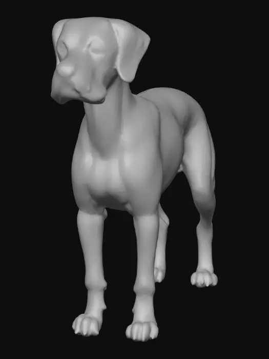 3D model for Ultra realistic ultra detail dog of a pointer class breed. Ultra high quality realistic textures. Solid infill.