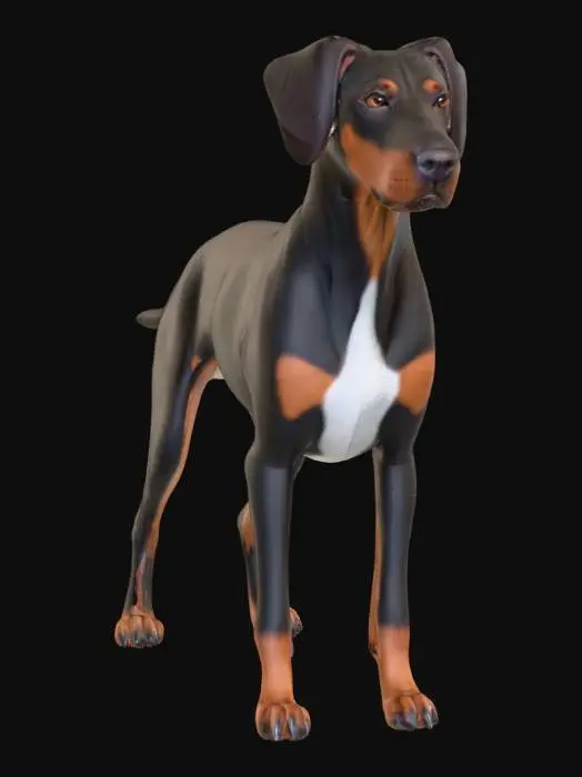 3D model for Ultra realistic ultra detail dog of a pointer class breed. Ultra high quality realistic textures. Solid infill.
