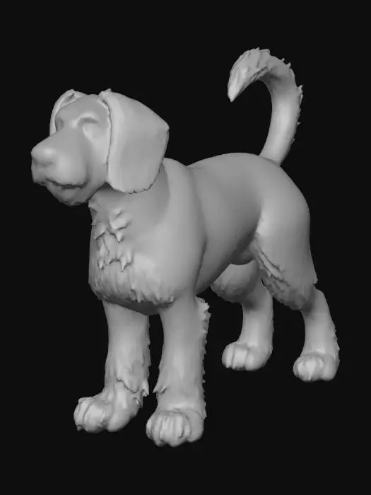 3D model for Ultra realistic ultra detail dog of a setter class breed. Ultra high quality realistic textures. Solid infill.
