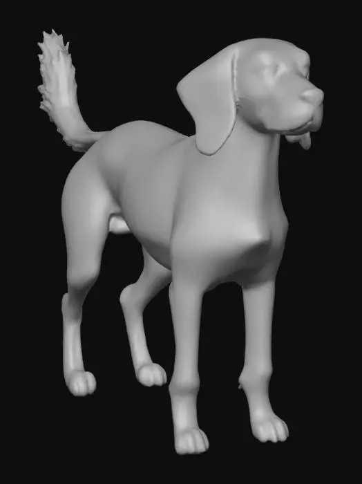 3D model for Ultra realistic ultra detail dog of a setter class breed. Ultra high quality realistic textures. Solid infill.