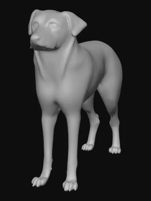 3D model for Ultra realistic ultra detail dog of a hound class breed. Ultra high quality realistic textures. Solid infill.