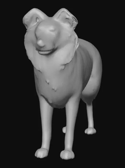 3D model for Ultra realistic ultra detail dog of a herding class breed. Ultra high quality realistic textures. Solid infill.