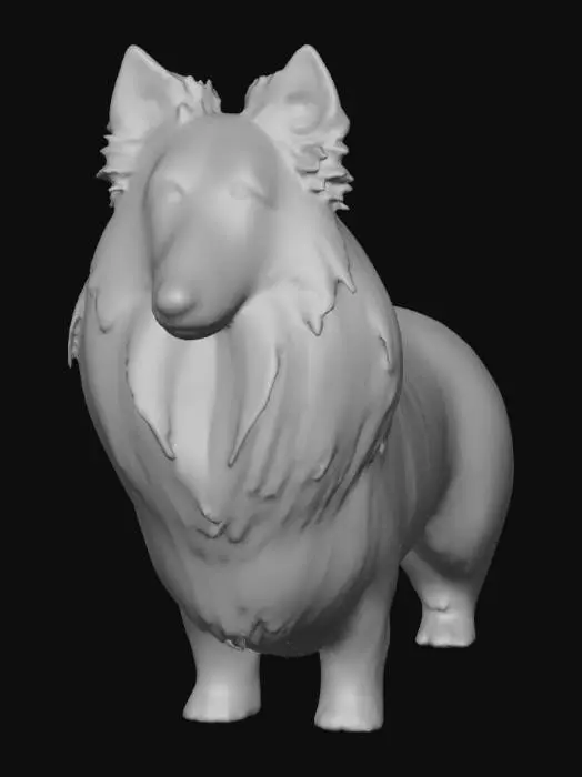 3D model for Ultra realistic ultra detail dog in the collie family breed. Ultra high quality realistic textures. Solid infill.