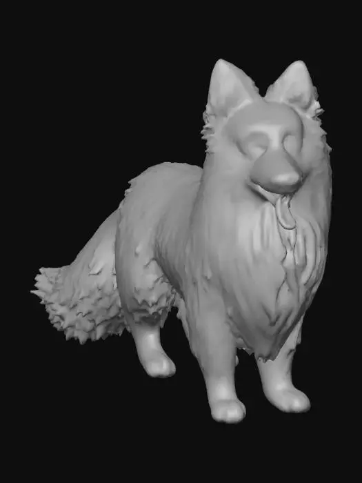 3D model for Ultra realistic ultra detail dog in the collie family breed. Ultra high quality realistic textures. Solid infill.