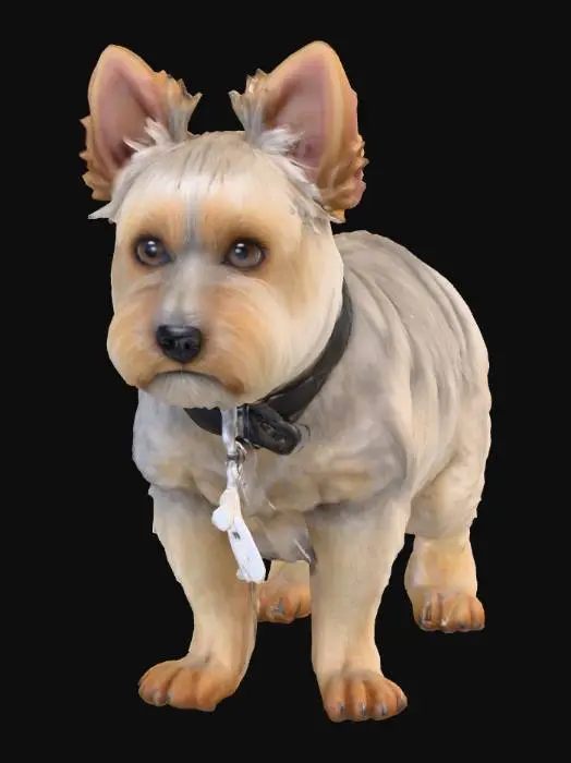 3D model for Ultra realistic ultra detail dog of a terrier dog class breed. Ultra high quality realistic textures. Solid infill.