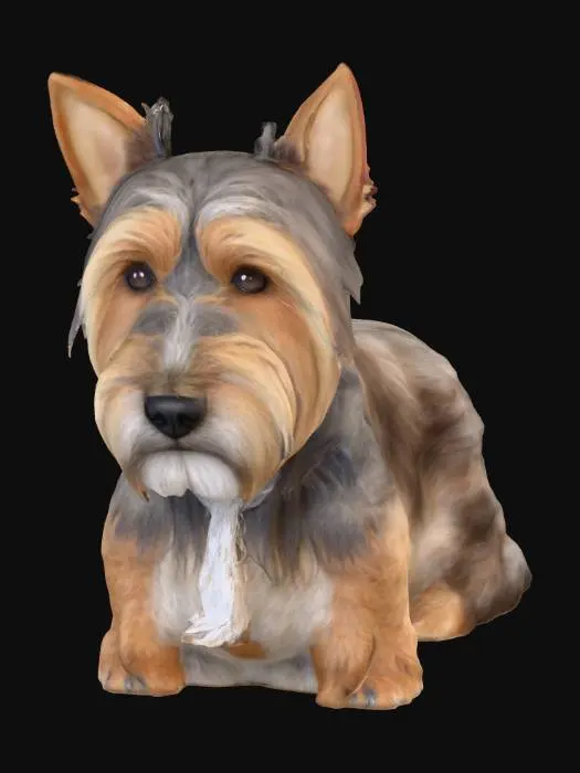 3D model for Ultra realistic ultra detail dog of a terrier dog class breed. Ultra high quality realistic textures. Solid infill.