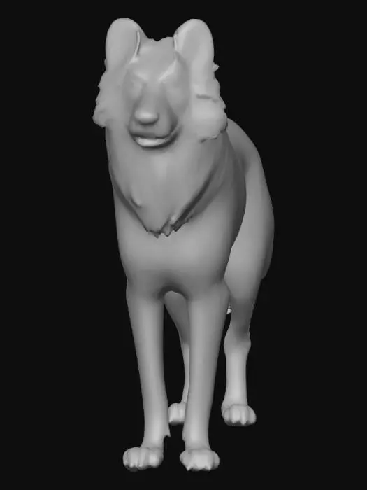 3D model for Ultra realistic ultra detail dog of a mountain dog class breed. Ultra high quality realistic textures. Solid infill.