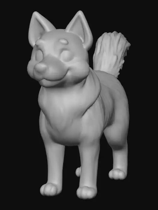 3D model for Ultra realistic ultra detail dog of a rescue dog class breed. Ultra high quality realistic textures. Solid infill.