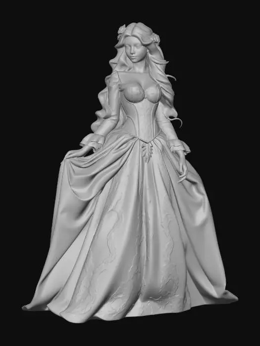 3D model for An ultra realistic version of Sleeping Beauty from the original fairy tale. Dressed in period appropriate clothing. Extreme detail. Ultra high quality textures. Solid infill.