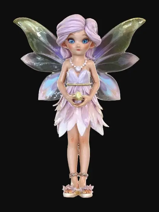 3D model for Realistic high quality Easter fairy. High detail. Pastel colored hair. Iridescent wings. High quality natural textures. , #EasterEgg2026#