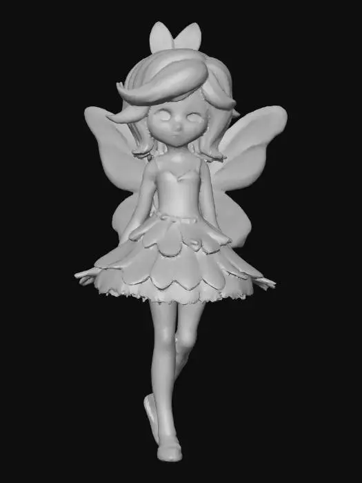 3D model for Realistic high quality Easter fairy. High detail. Pastel colored hair. Iridescent wings. High quality natural textures. , #EasterEgg2026#