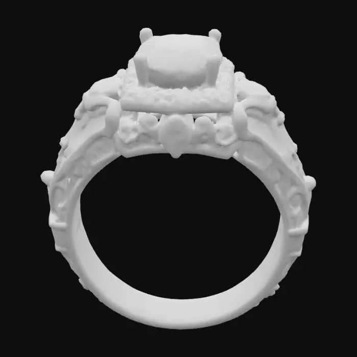 3D model for Highly realistic highly detailed vintage ring. 4k ultra realistic textures