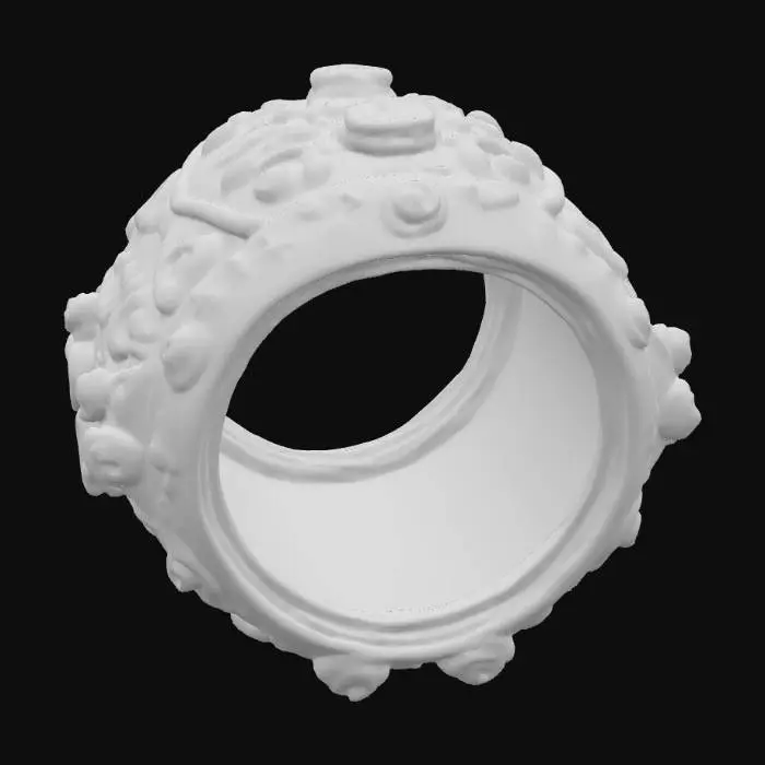 3D model for Highly realistic highly detailed vintage ring. 4k ultra realistic textures