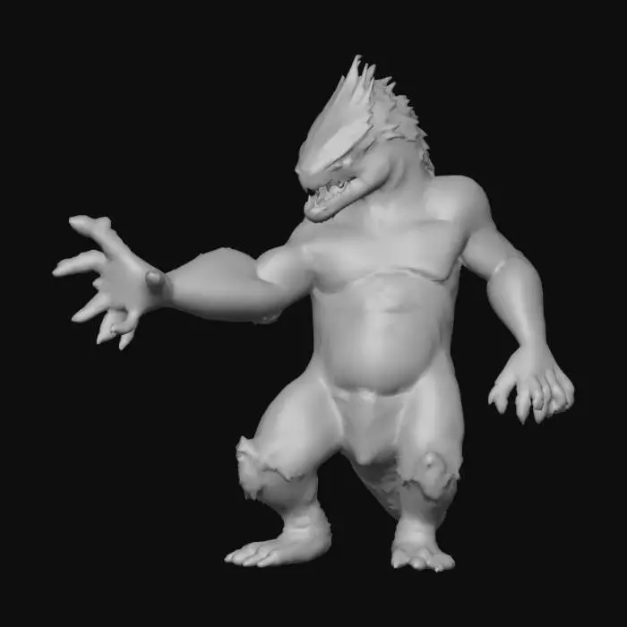 3D model for #Halloween2025#, Monster in the closet. Highly detailed. Ultra realistic textures. Solid infill.