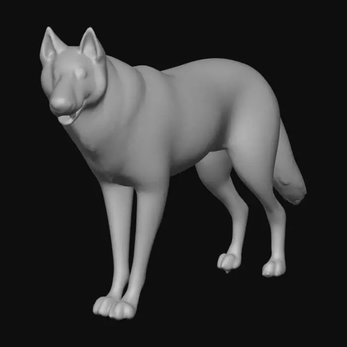 3D model for Ultra realistic ultra detail dog in the collie family breed. Ultra high quality realistic textures. Solid infill.