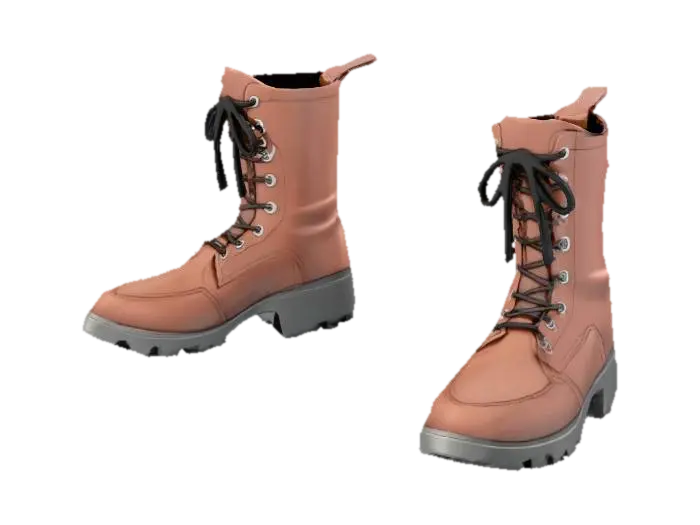 Leather Boots Display от kaidanite — создано с помощью генератора 3D Meshy AI, бесплатная загрузка FBX OBJ GLB STL