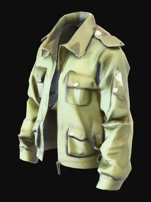 3D model for Meshy_AI_Green_Military_Jacket_0124034013_generate