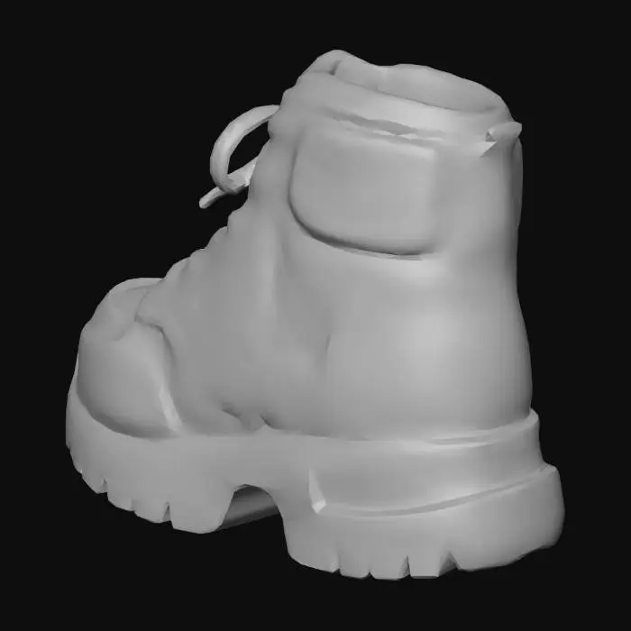 3D model for Blue Boot Illustration