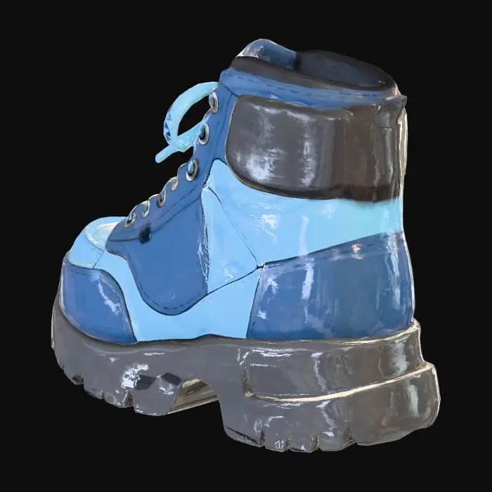 3D model for Blue Boot Illustration