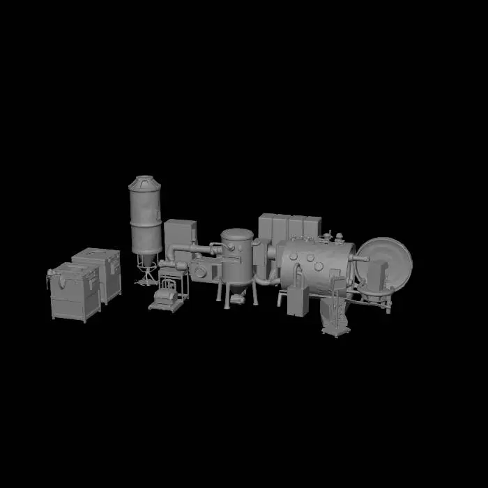 3D model for Industrial vacuum processing system