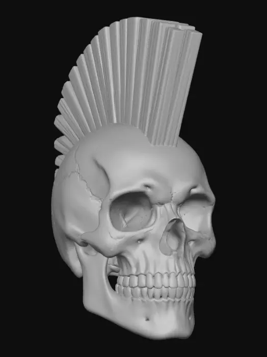 3D model for Mohawk Skull