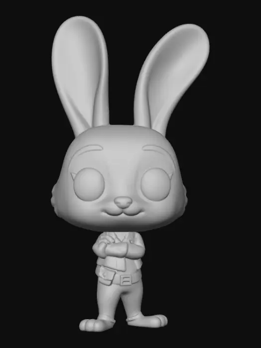 3D model for Officer Bun